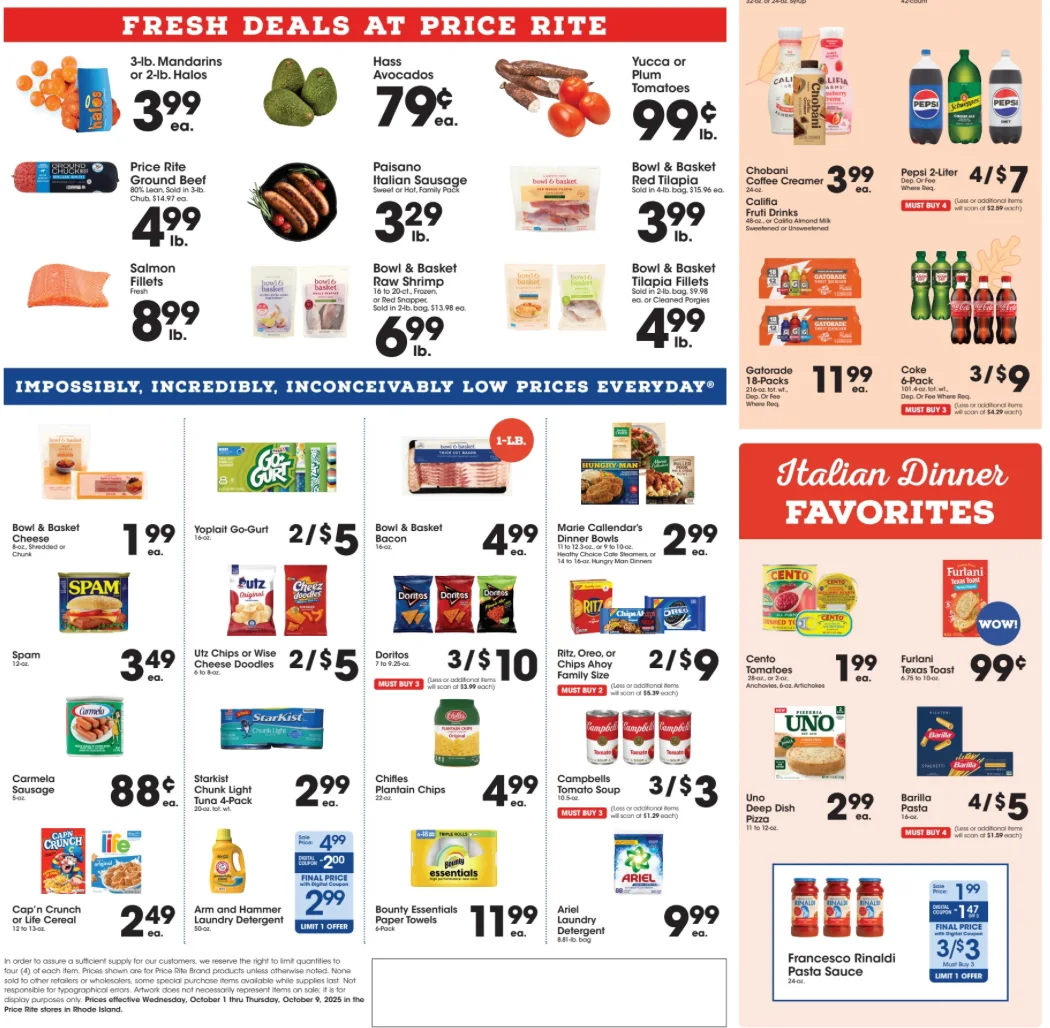 Price Rite Ad this week 10_1_25 pg 2