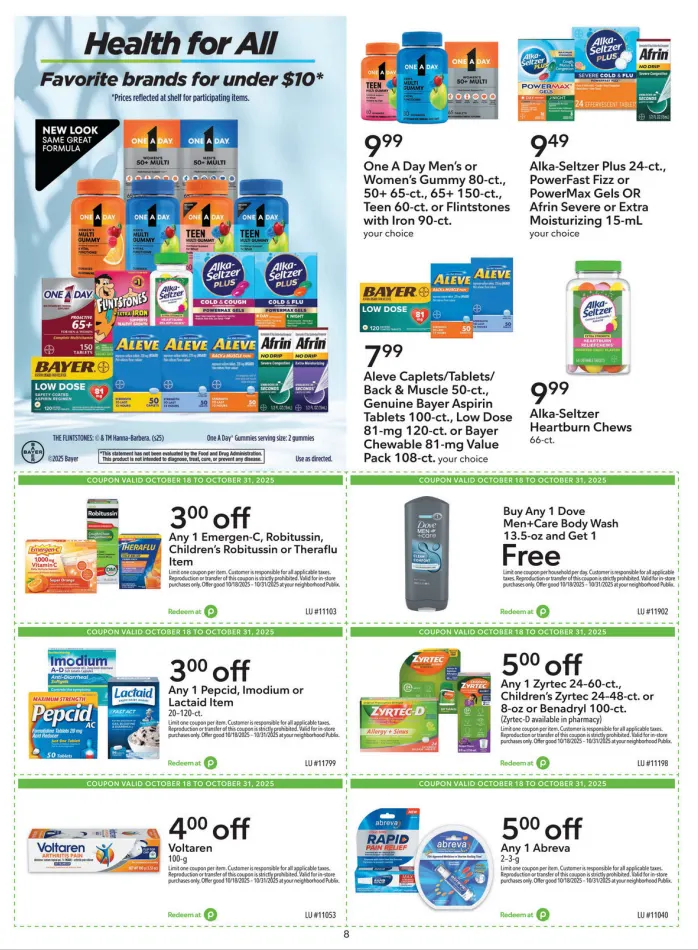 Publix Extra Savings Ad 10_18_25 pg 8