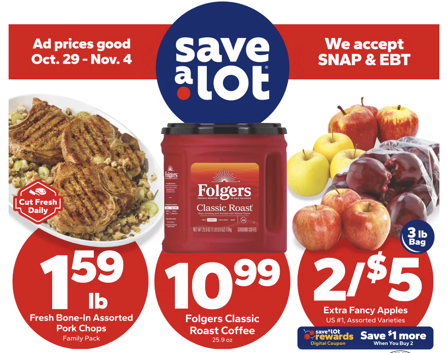 Save A Lot Ad 10_29_25 pg 1