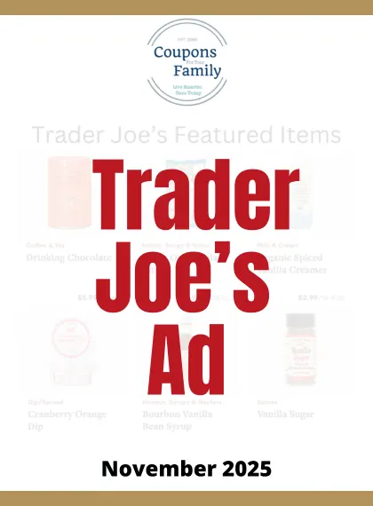 Trader Joes Ad November 2025