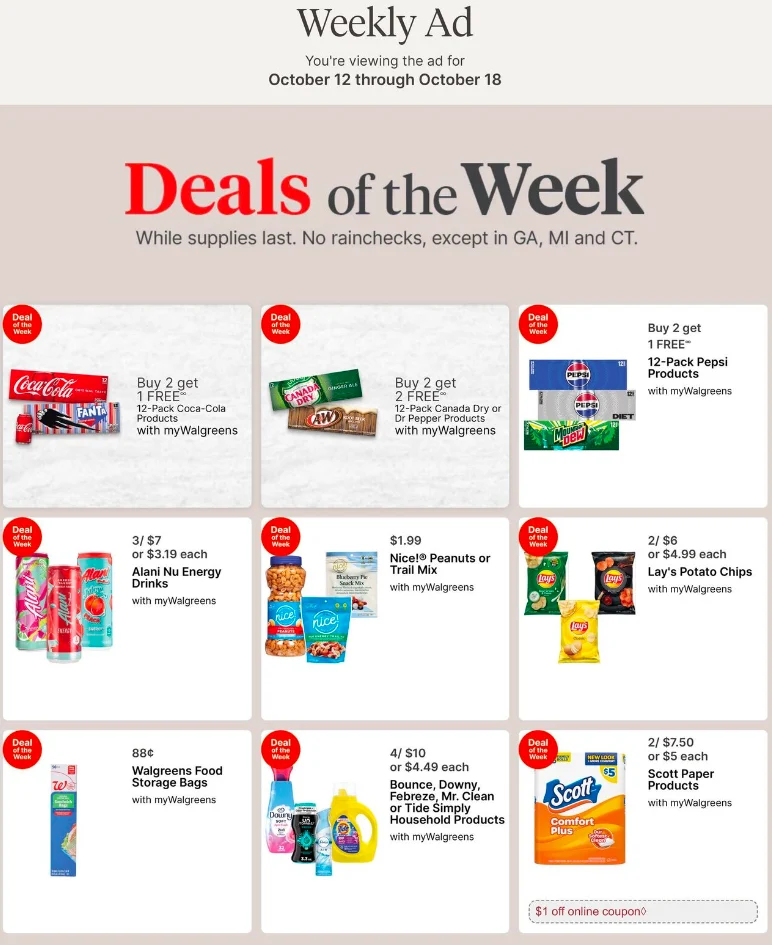 Walgreens Ad this week 10_12_25 pg 1