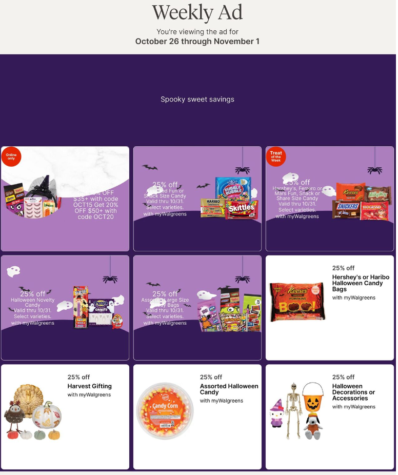 Walgreens Ad this week 10_26_25 pg 1
