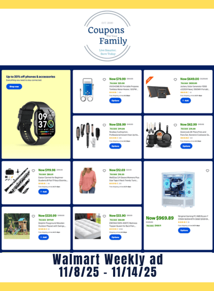 Walmart Weekly Sales Ad Preview 11_8_25