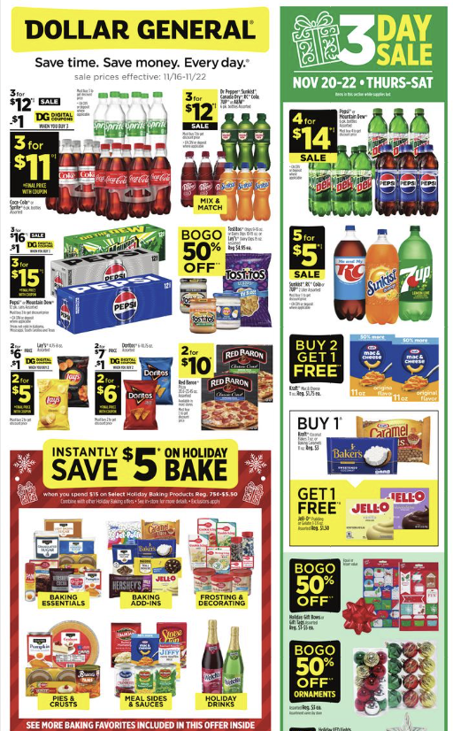 Dollar General Ad 11_16_25 pg 1