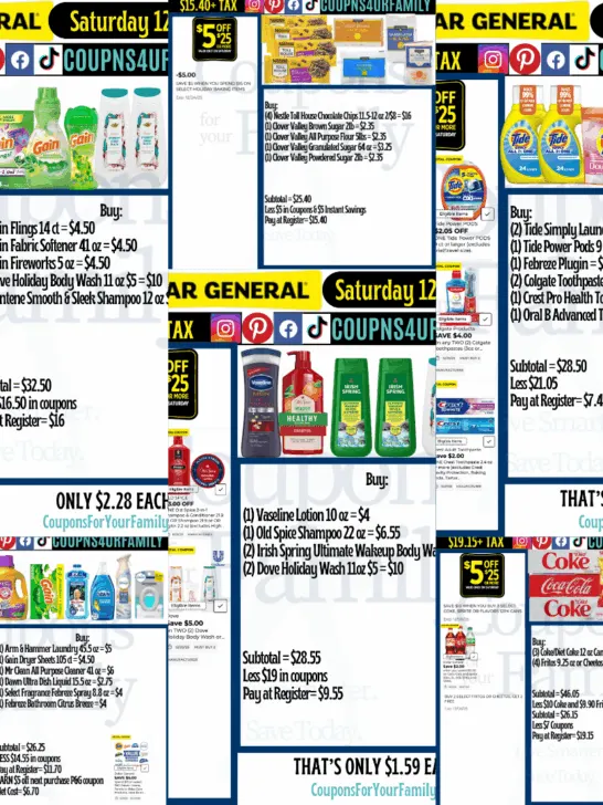 Dollar General Coupon Matchups 12_6_25
