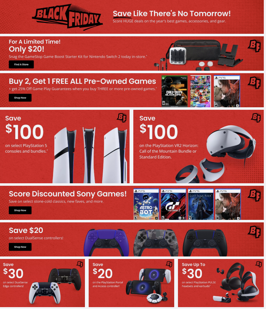 Gamestop Black Friday Ad 11_26_25 pg 1
