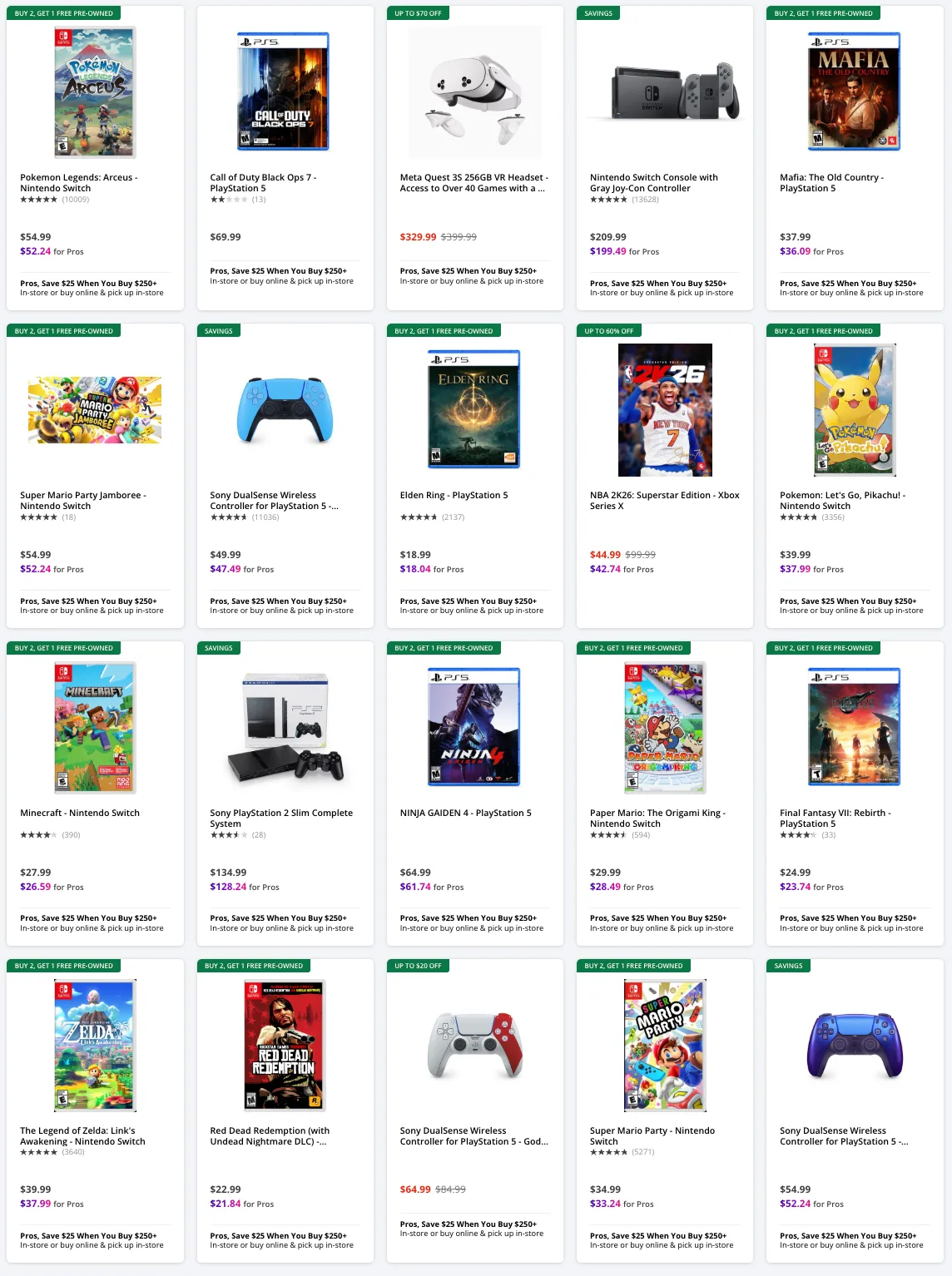 Gamestop Black Friday Ad 11_26_25 pg 10