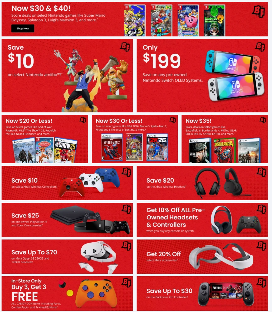 Gamestop Black Friday Ad 11_26_25 pg 2