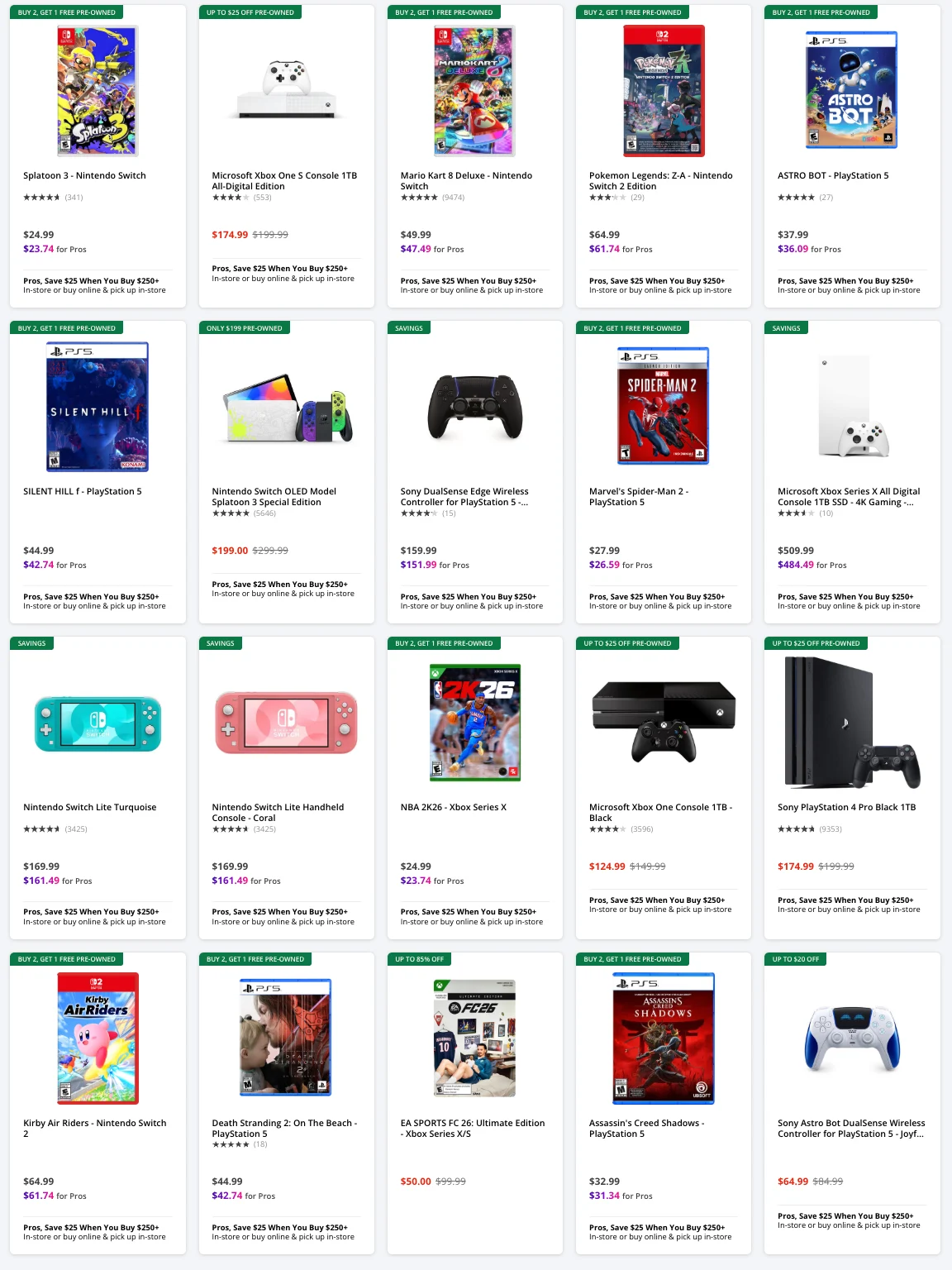 Gamestop Black Friday Ad 11_26_25 pg 7