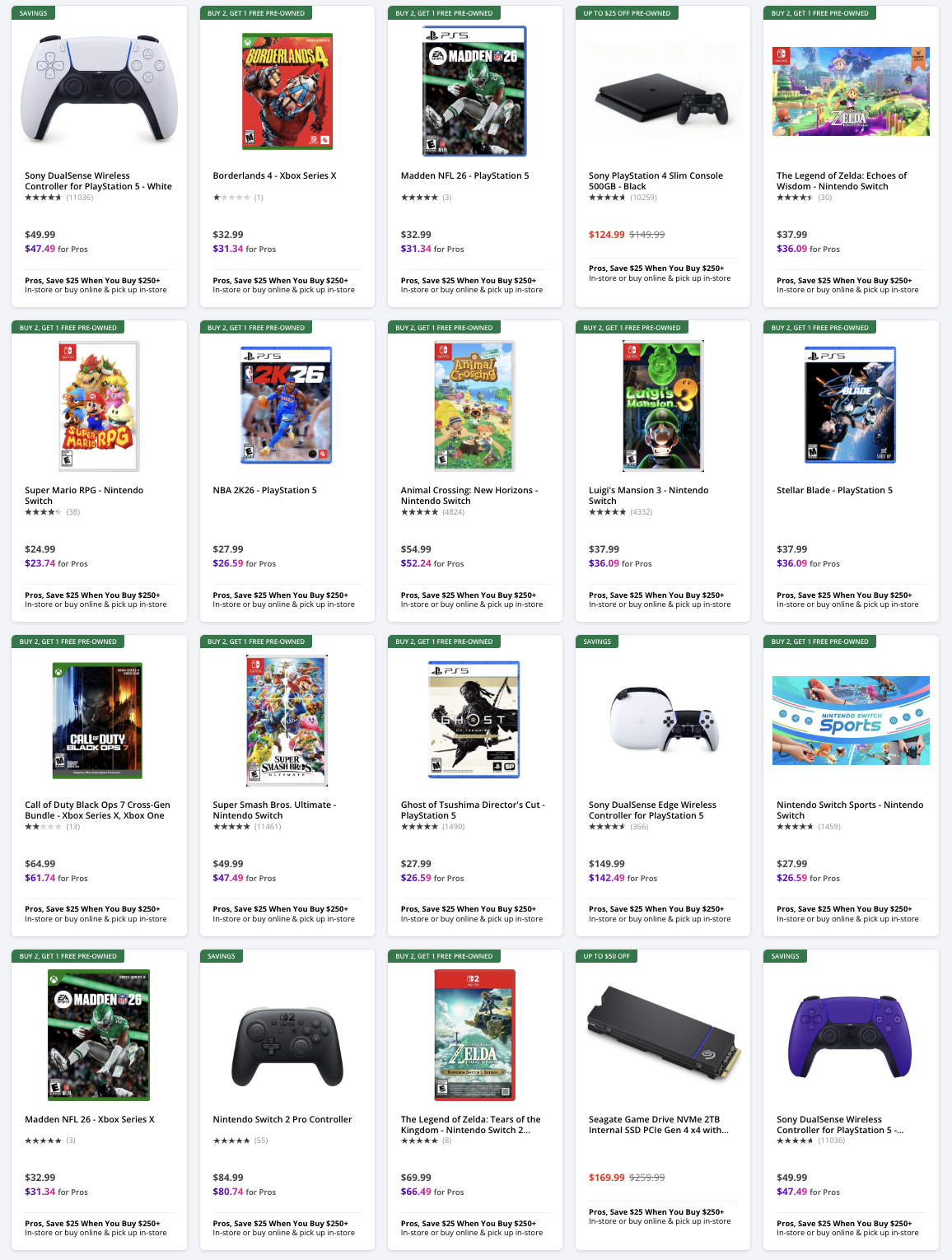 Gamestop Black Friday Ad 11_26_25 pg 8