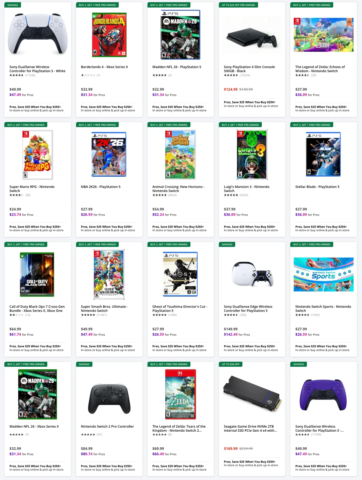 Gamestop Black Friday Ad 11_26_25 pg 8