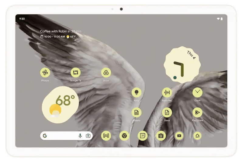 Google Pixel Tablet Android 11_