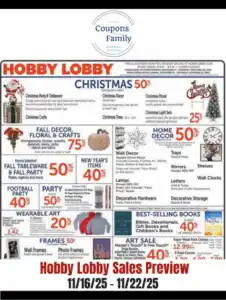 Hobby Lobby Ad This week 11:16:25