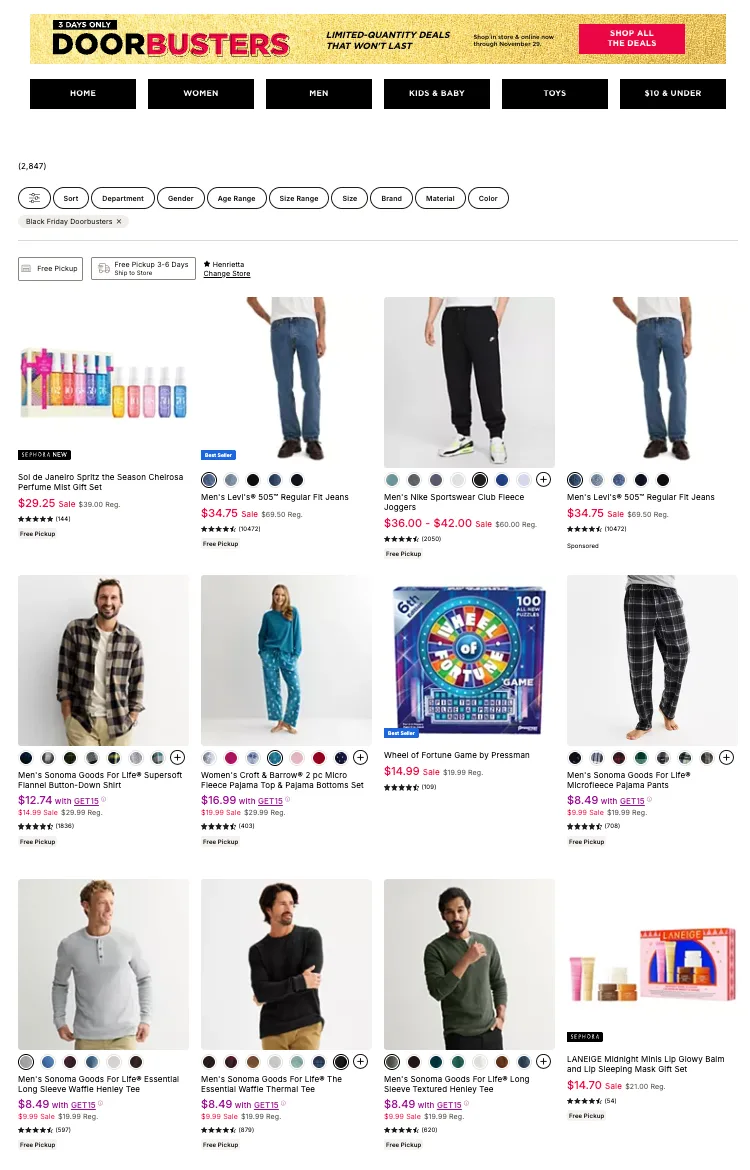 Kohls Black Friday Blockbusters 2025 pg 1