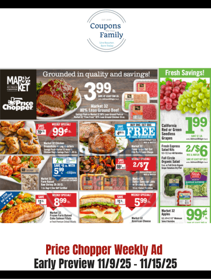 Price Chopper Weekly Ad 11_9_25