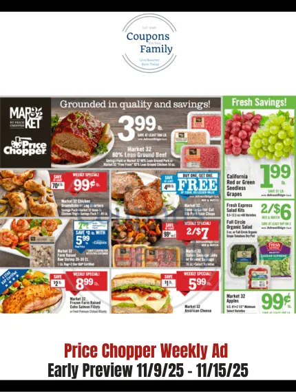 Price Chopper Weekly Ad 11_9_25