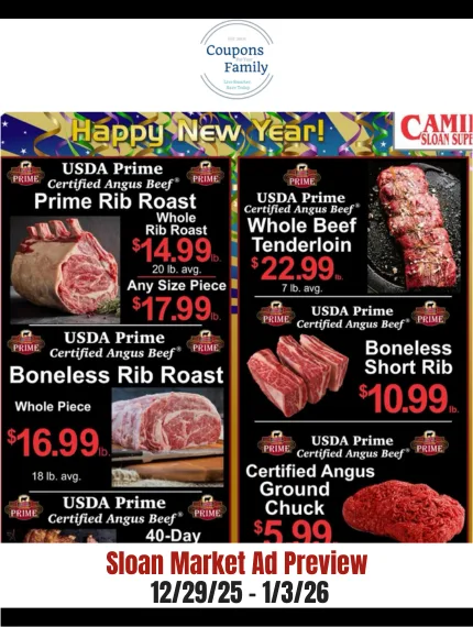 Sloan Market Weekly Ad & Meat Packages 12:29:25