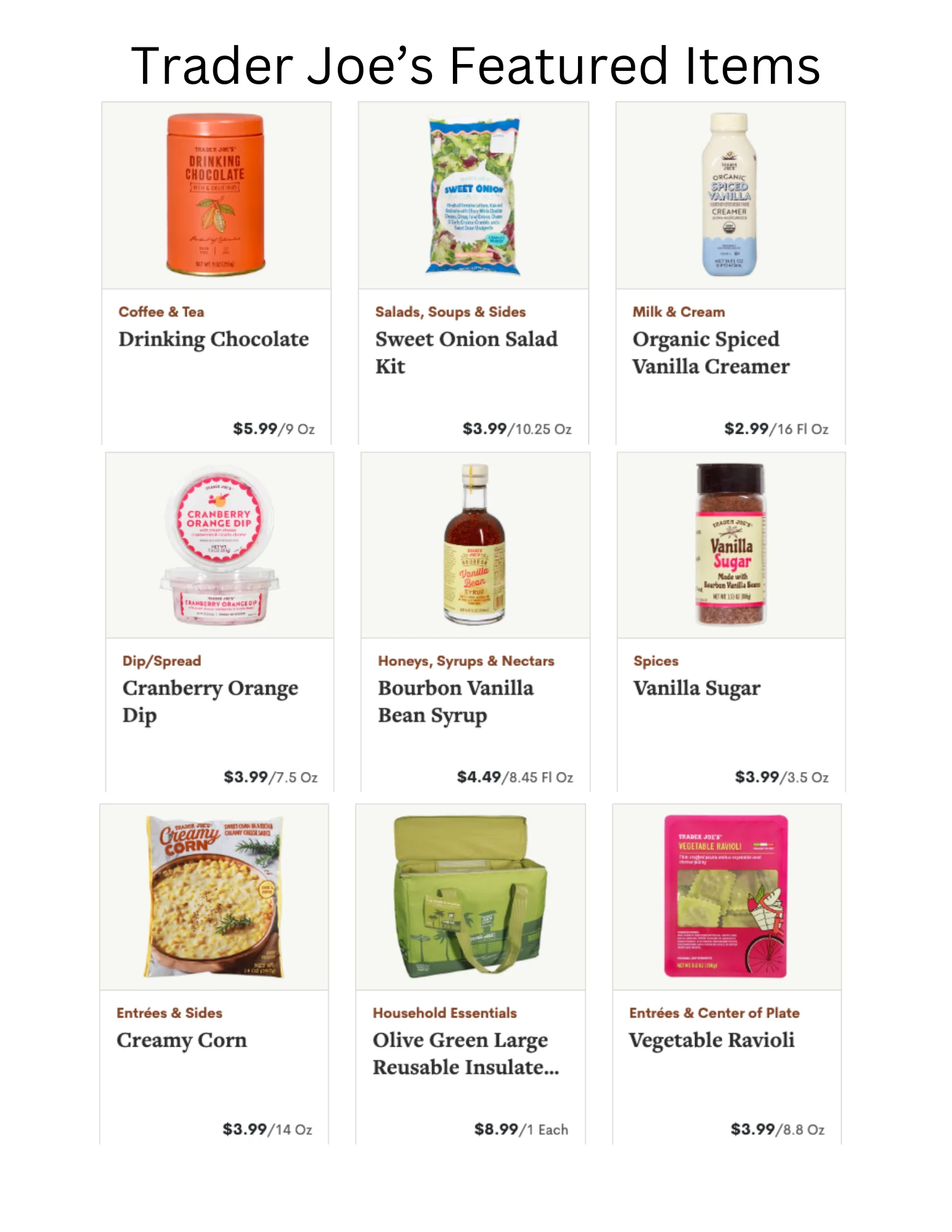 Trader Joes Fearless Flyer Ad November 2025 pg 1