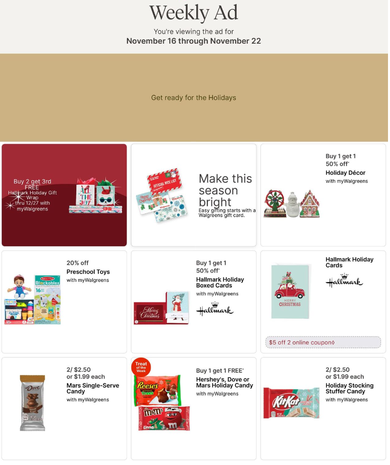 Walgreens Ad this week 11_16_25 pg 1