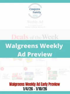 Walgreens Ad this week 1_4_26