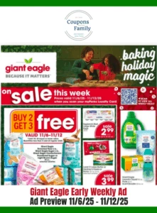 giant eagle weekly ad 11_6_25