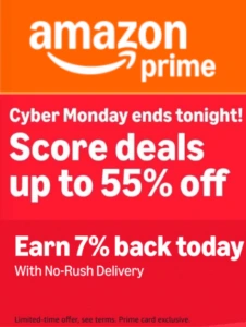 Amazon Cyber Monday 7% back
