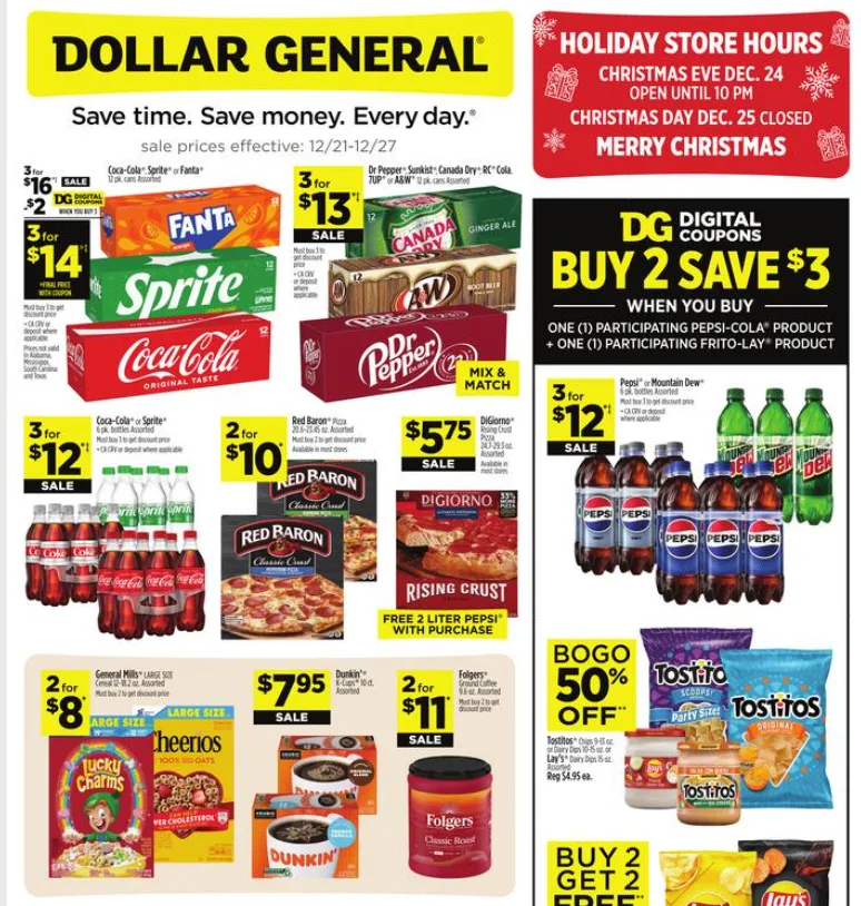 Dollar General Ad 12_21_25 pg 1