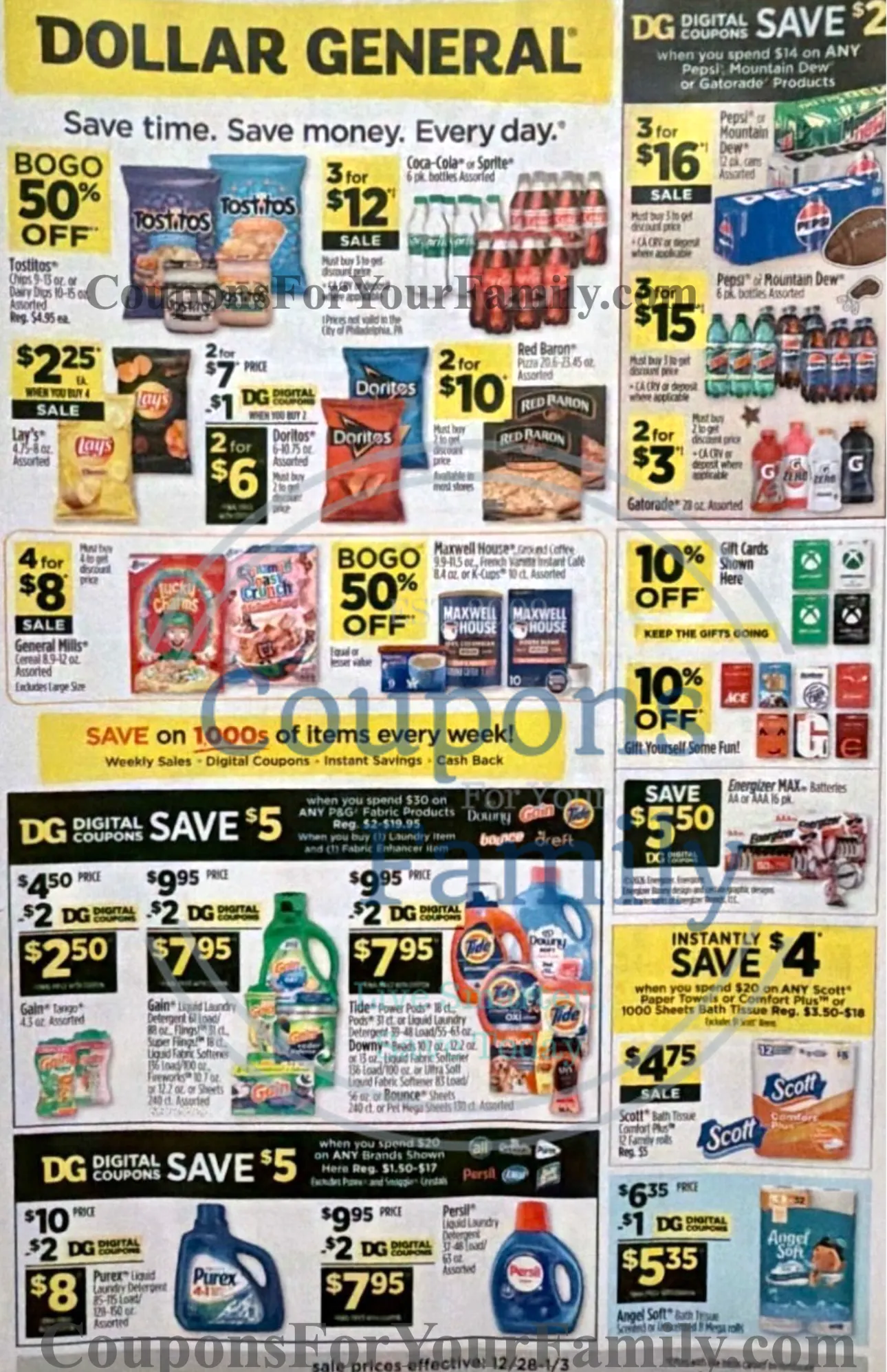 Dollar General Ad 12_28_25 pg 1