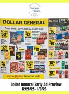 Dollar General Ad Preview 12_28_25