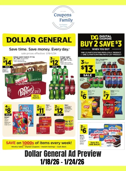 Dollar General Ad Preview 1_18_26