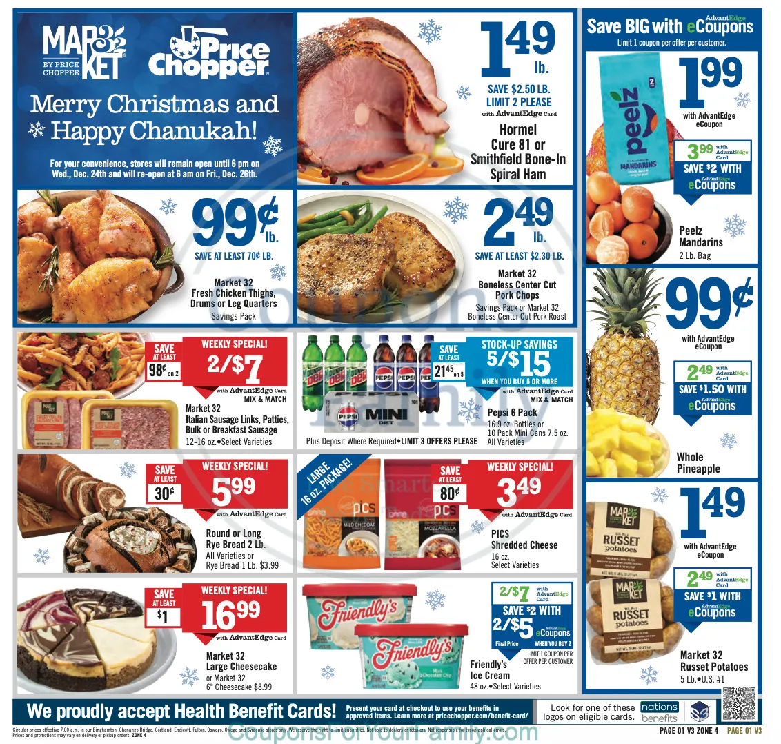 Price Chopper Ad this week 12_21_25 pg 1