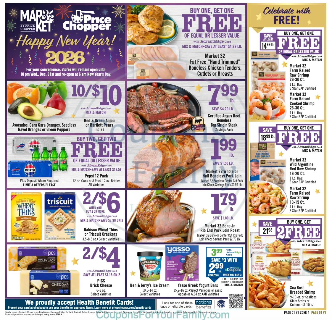 Price Chopper Ad this week 12_28_25 pg 1