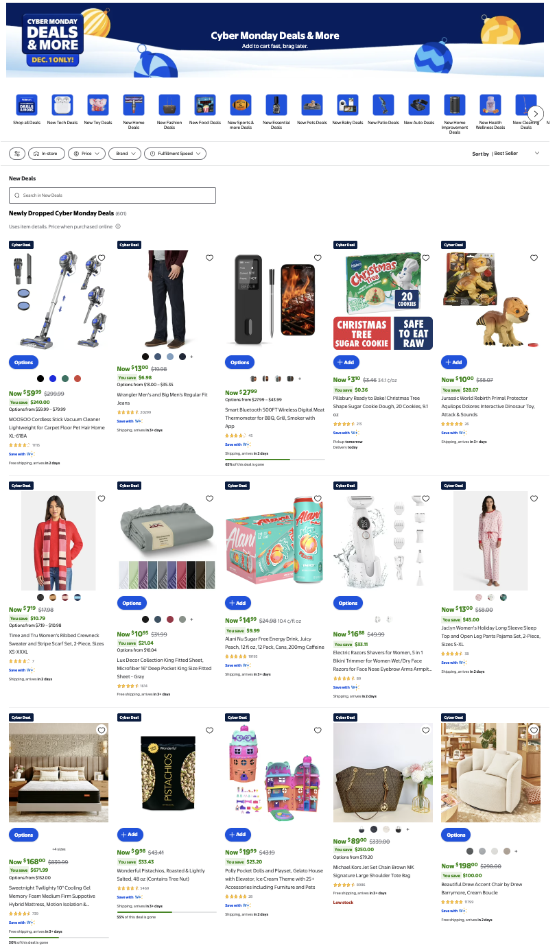 Walmart Weekly Ad 12_1_25 pg 1