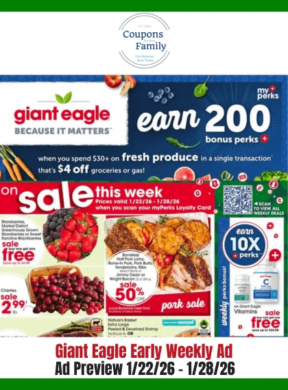 giant eagle weekly ad 1_22_26