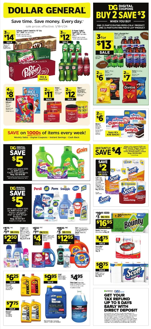 Dollar General Ad 1_18_26 pg 1