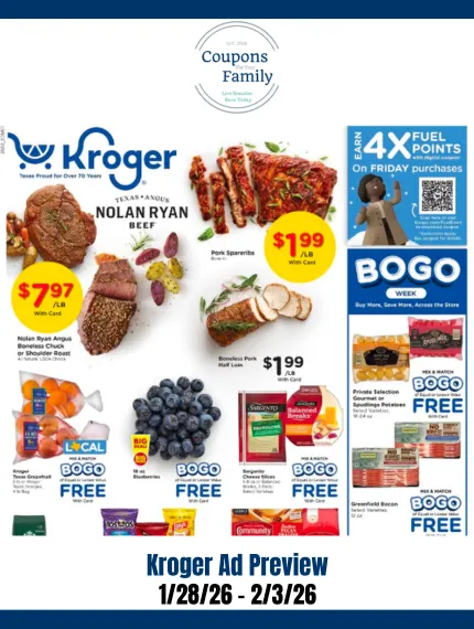 Kroger Weekly Ad Preview 1:28:26