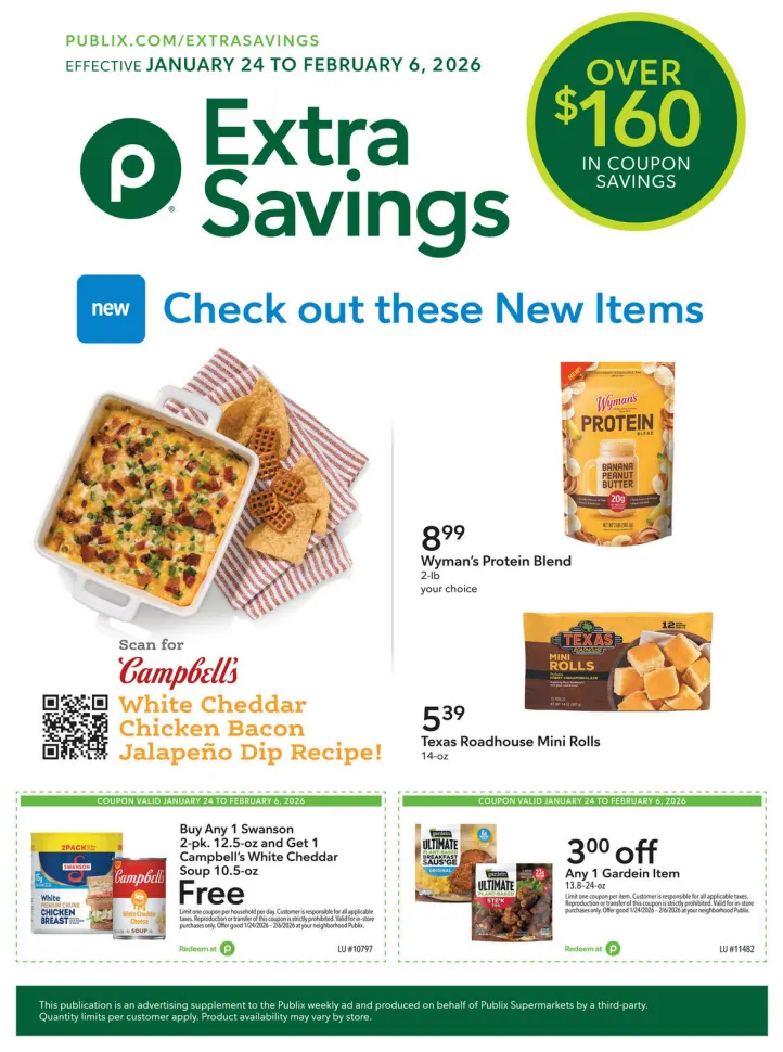 Publix Extra Savings Ad 1_24_26 pg 1