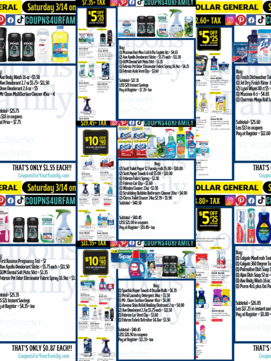 Dollar General Coupon Scenarios 3:14:26