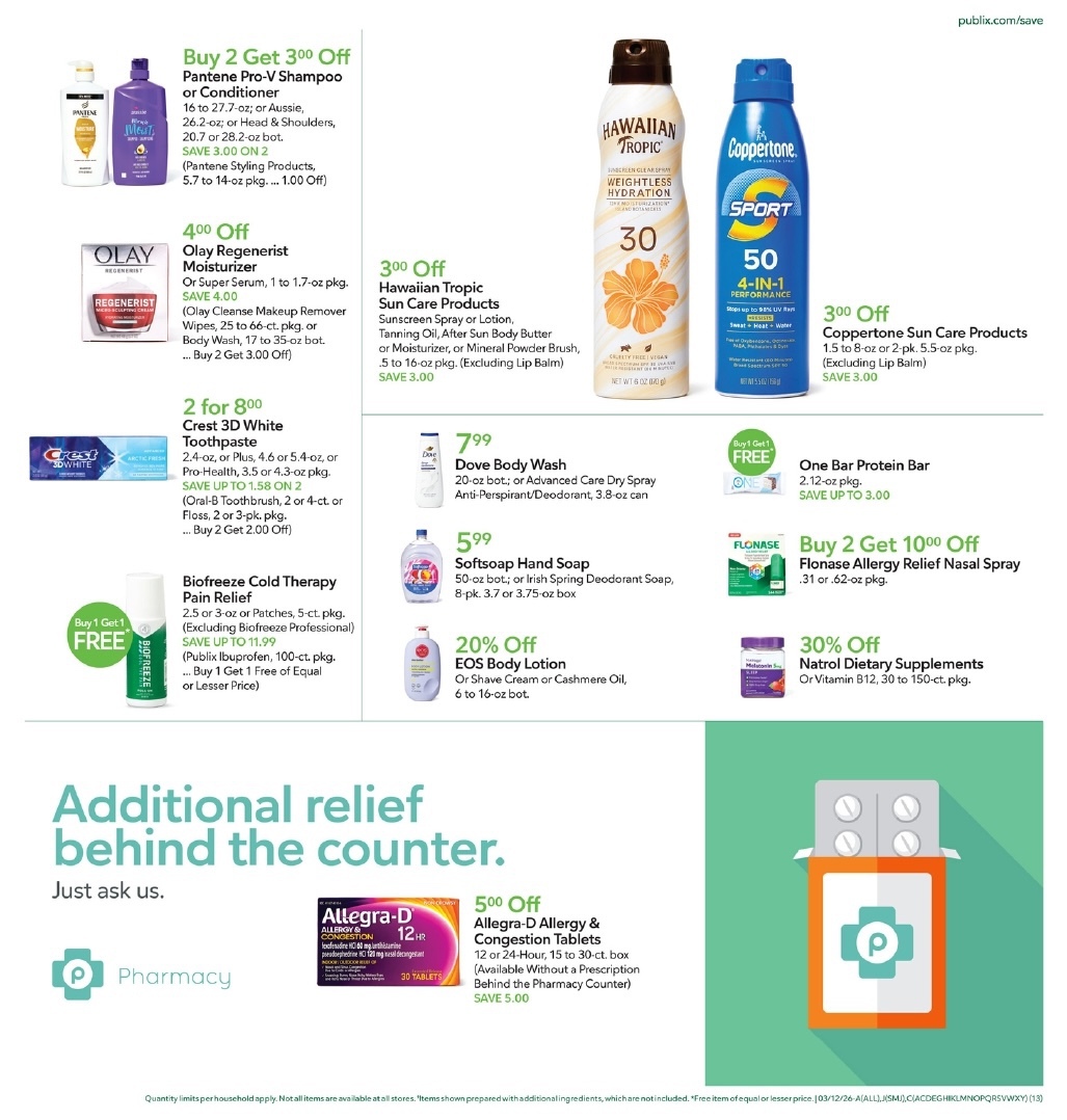 Publix Early Ad 3_11_26 pg 13