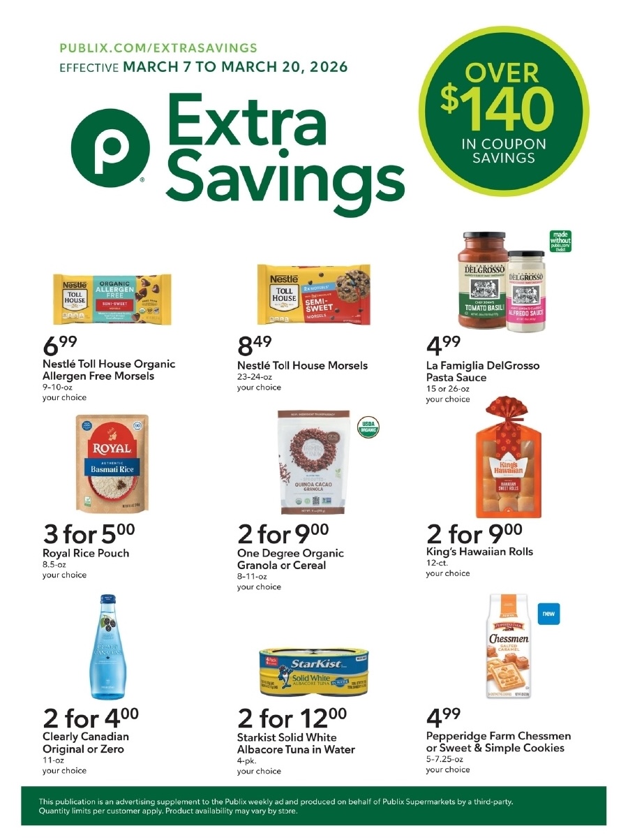 Publix Extra Savings Ad 3_7_26 pg 1