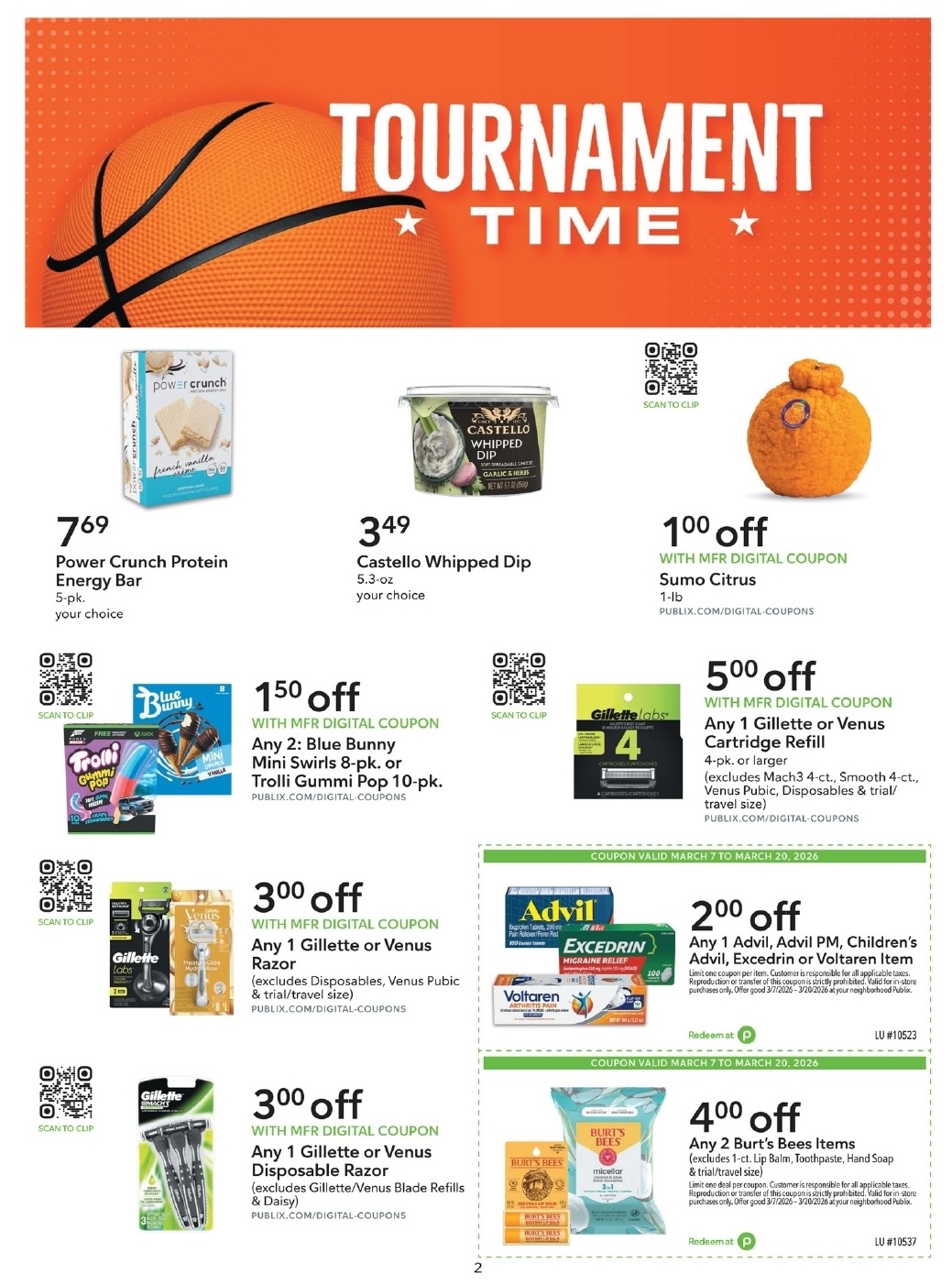 Publix Extra Savings Ad 3_7_26 pg 2