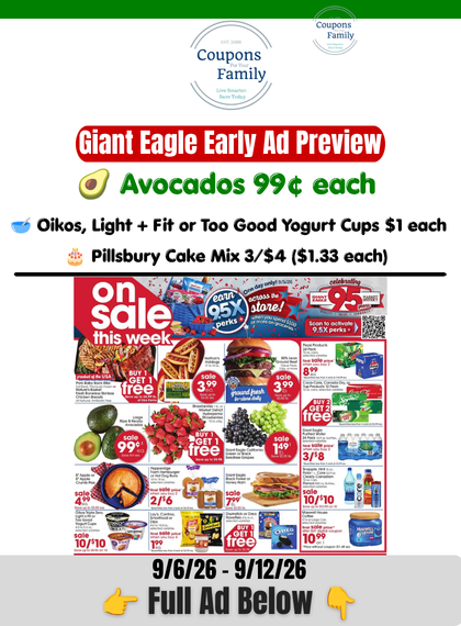 giant eagle weekly ad 9_3_26