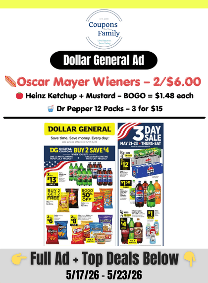 Dollar General Ad Preview 5_17_26
