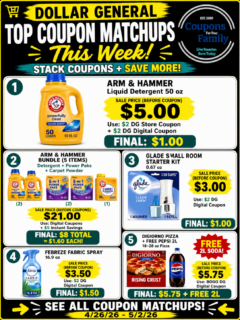 Dollar General Coupon MAtchups 4_26_26