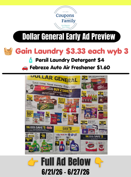 Dollar General Ad Preview 6_21_26
