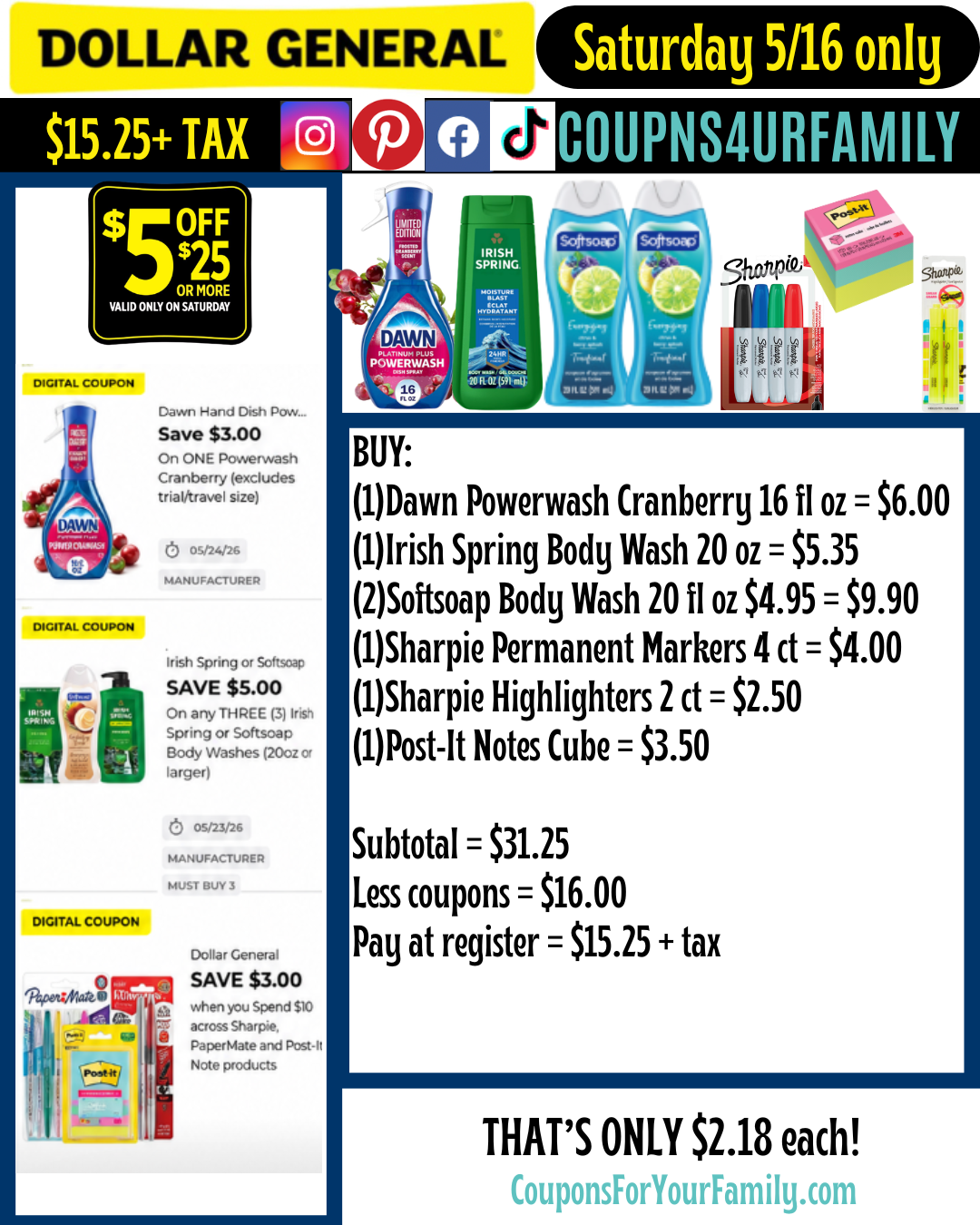 Dollar General Coupon Scenarios 5_16_26 #4 Dollar General Coupon Scenarios 5_16_26 #4