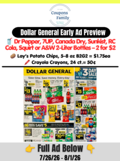 Dollar General Ad Preview 7_26_26