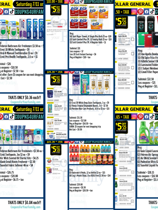 Dollar General Coupon Scenarios 7:11:26