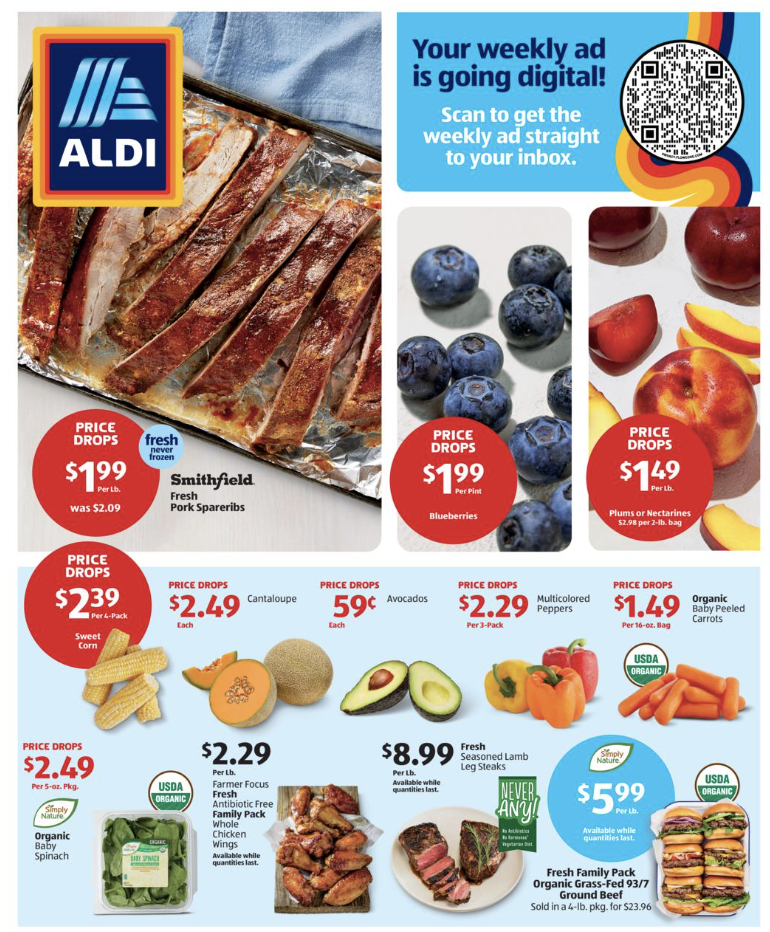 Aldi Weekly Ad 7_22_26 pg 1