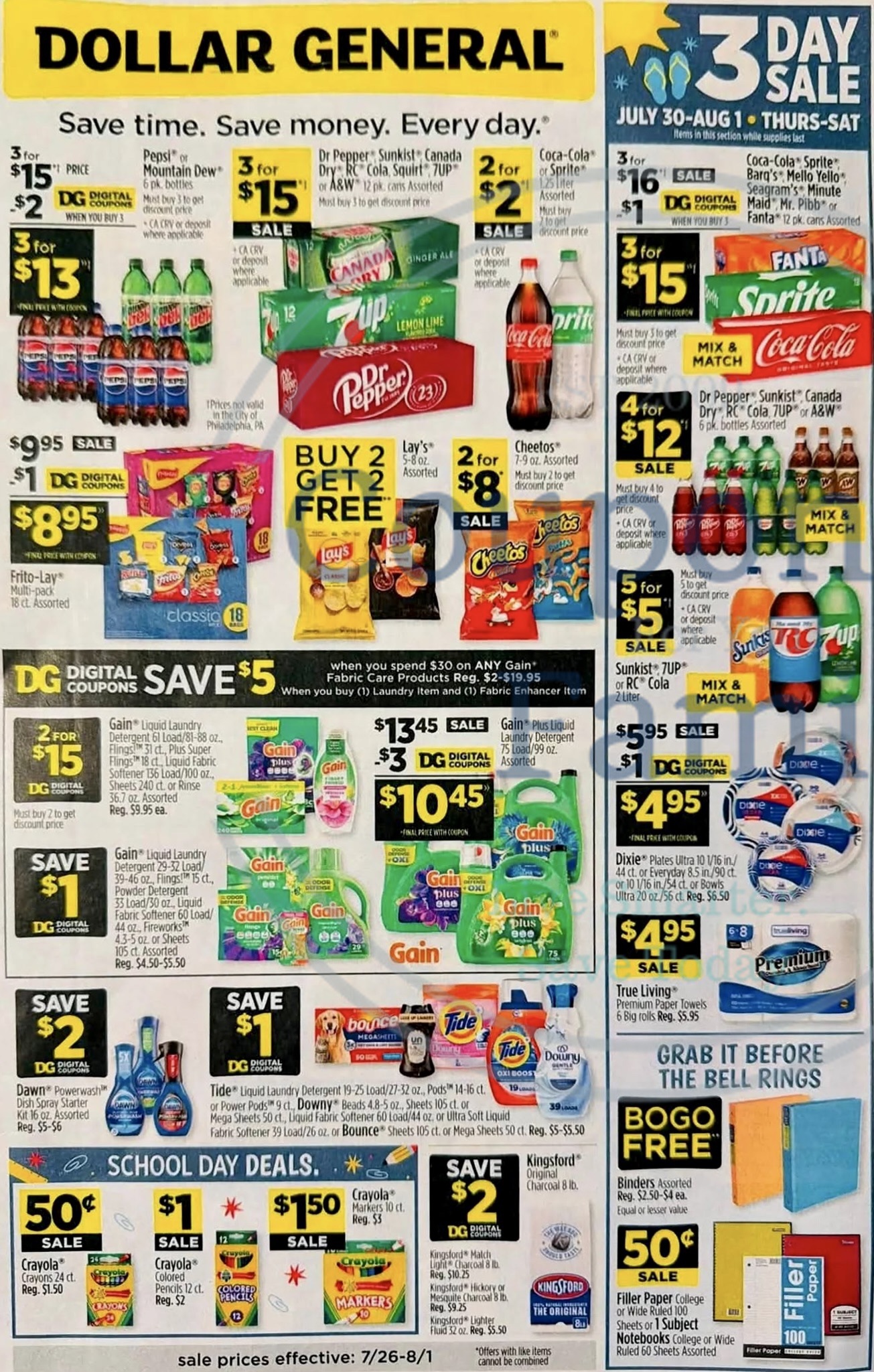 Dollar General Ad 7_26_26 pg 1